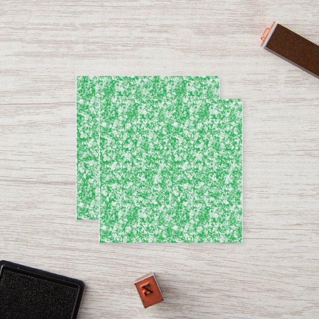 a green and white background with small white dots loyalty card (Front/Back In Situ)
