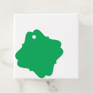 a green background with a favour tags