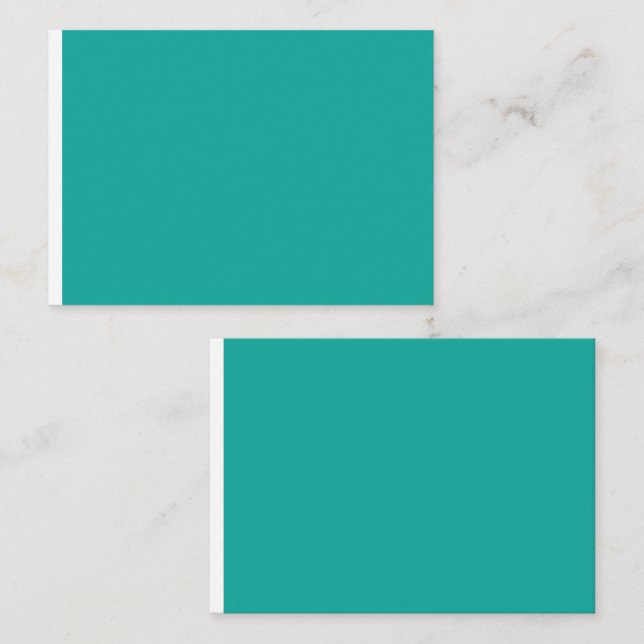 a green background with a  place card (Front/Back)