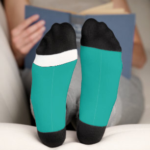 a green background with a  socks