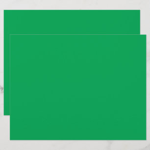 a green background with a white border custom letterhead