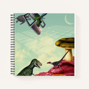 A green, breathing planet notebook