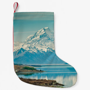 A green fern plants background with shadows. abstr small christmas stocking
