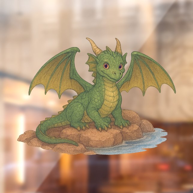 A green medieval dragon (Sheet 2)