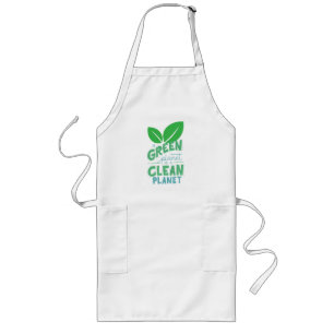 A Green Planet is Clean Planet,CLIMATE CHANGE Long Apron