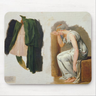 A green toga and Camille Mouse Pad