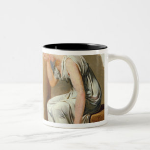 A green toga and Camille Two-Tone Coffee Mug