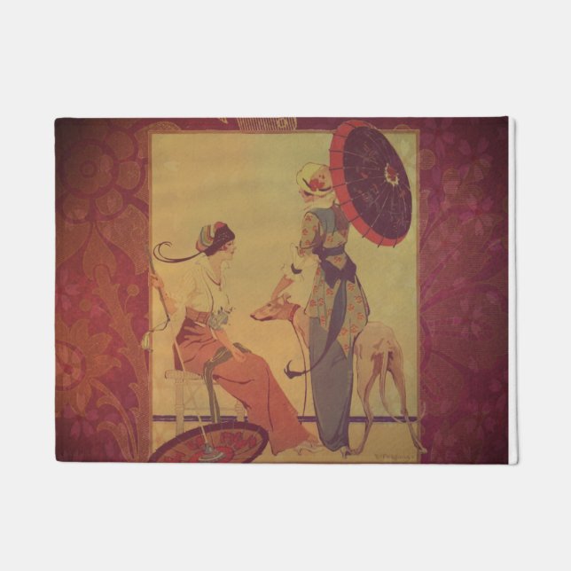 A Greyhound of Distinction Doormat (Front)