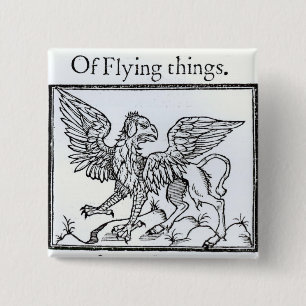A Griffin 15 Cm Square Badge