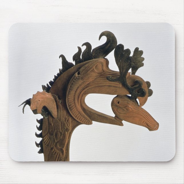 A griffin holding a deer in its beak mouse pad (Front)