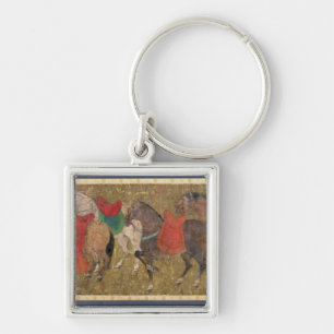 A Groom with Horses Key Ring