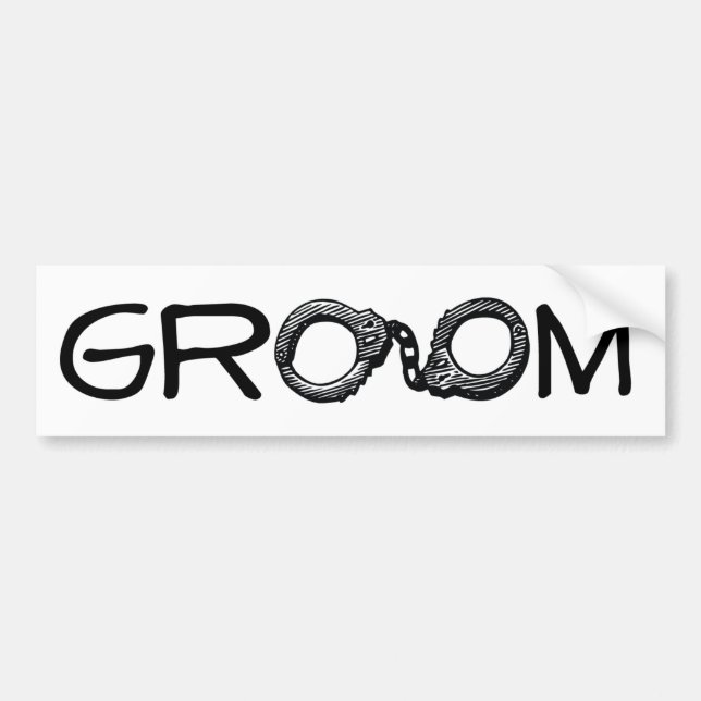 A Groom's Life Sentence Bumper Sticker (Front)