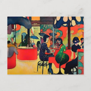 A Groovy Cafe Postcard