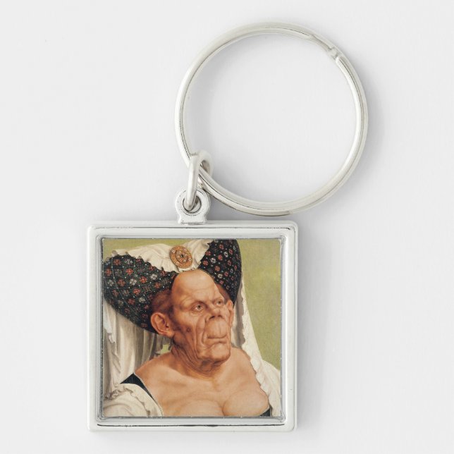 A Grotesque Old Woman, possibly Princess Margaret Key Ring (Front)