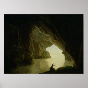 A Grotto in the Gulf of Salernum Poster