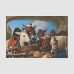 A Group of Animals, Geneva by Edwin Landseer Tissue Paper