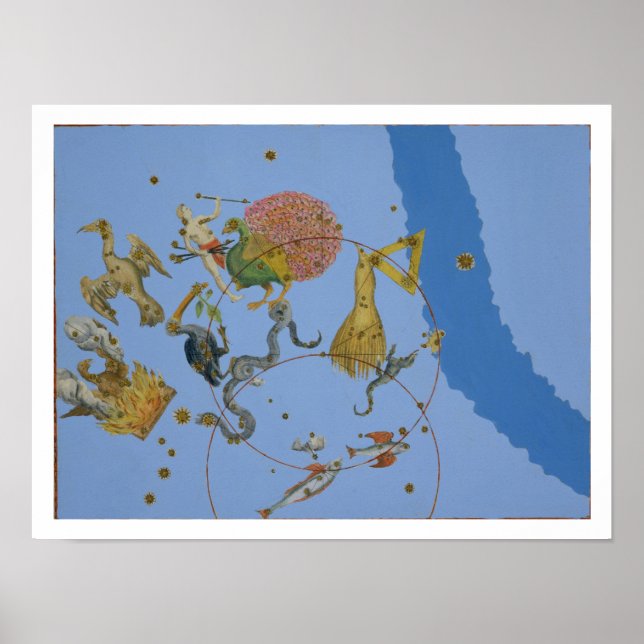 A group of constellations from 'Uranometria' by Jo Poster (Front)