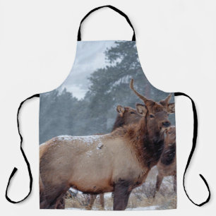 A GROUP OF DEERS APRON