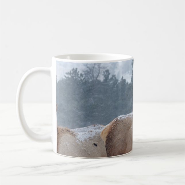 A GROUP OF DEERS COFFEE MUG (Left)