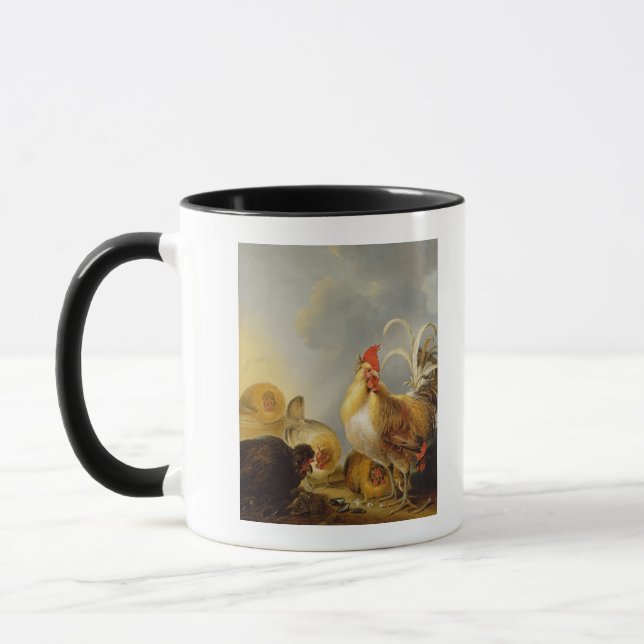 A Group of Farmyard Fowl, 1643 Mug (Left)
