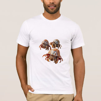 A group of hermit crabs walking on a sandy beach T-Shirt