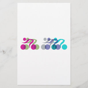 A group of riders stationery