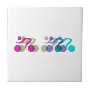 A group of riders tile