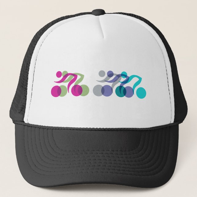 A group of riders trucker hat (Front)