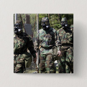 A group of Solar Challenge participants 15 Cm Square Badge