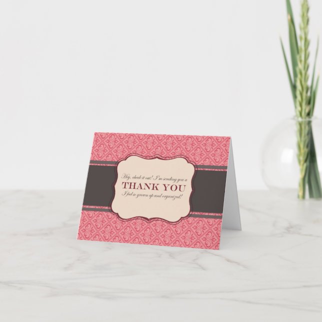 A Grown Up Thank You Card (Front)