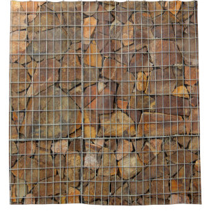 A grungy brick wall texture as backgroundabstract, shower curtain