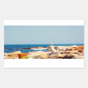 A Gull's Post Rectangular Sticker