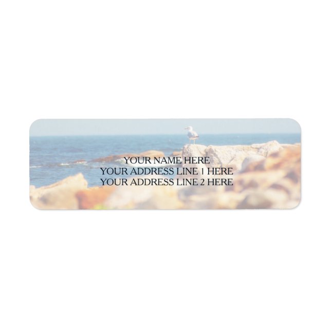A Gull's Post Return Address Label (Front)