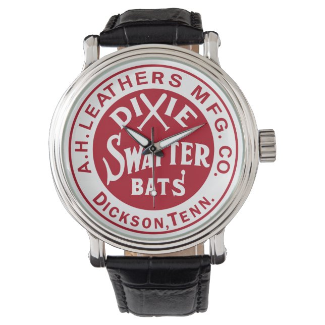 A.H. Leathers Dixie Swatter Baseball Bats Dickson Watch (Front)