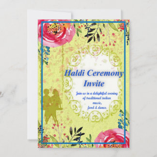A Haldi Ceremony invite. Save The Date