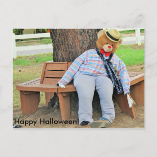 A Halloween Bear Postcard