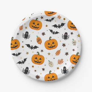 a Halloween plate