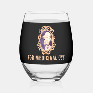 A Halloween Portrait: Stemless Wine Glass