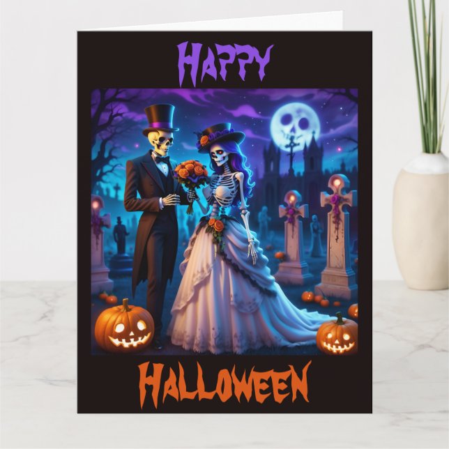 A Halloween Wedding Card (Front)