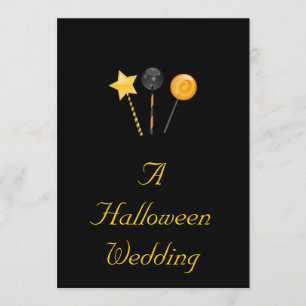 "A Halloween Wedding" - (Halloween Candy) Invitation
