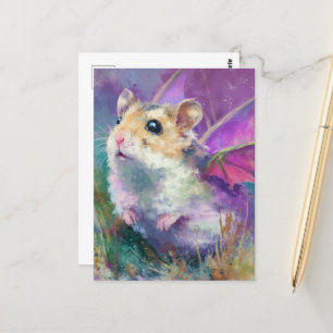 A Hamster Dragon Postcard