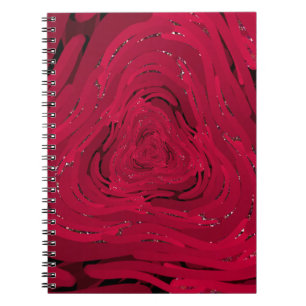 A hand drawing pattern made of red gradient with g notebook