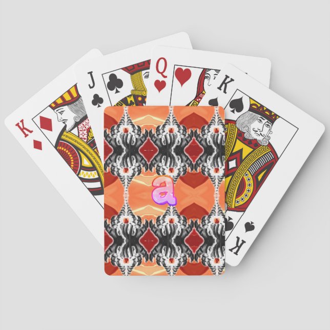 "a" Hands Playing Cards (Back)