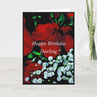 A Happy Birrthday Darling card