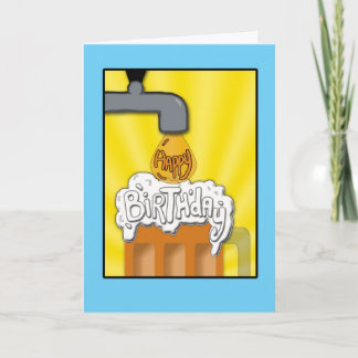 A Happy Birthday On Tap Card