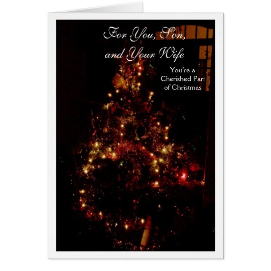 A Happy Christmas Son and Daughter-in-Law Card