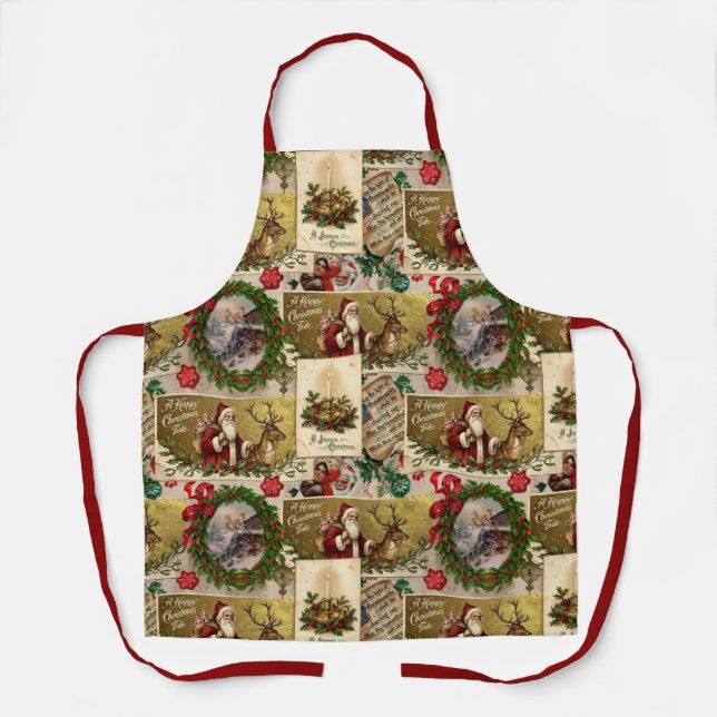 A Happy Christmas Tide Apron (Front)