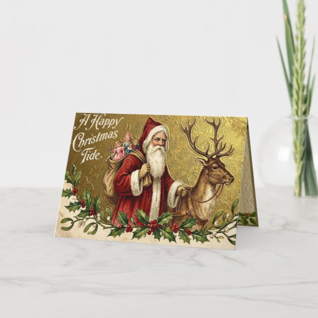 A Happy Christmas Tide Holiday Card (Front)