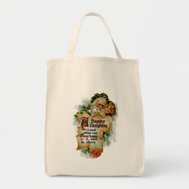 A Happy Christmas Tote Bag (Front)