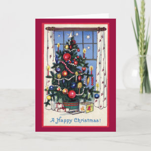 "A Happy Christmas" Vintage Holiday Card